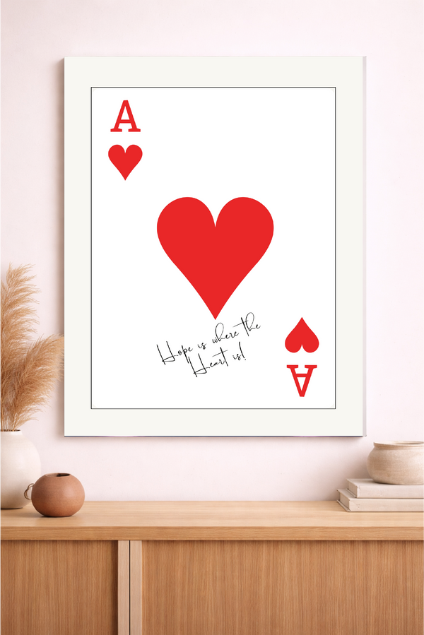 Abstract Art- Ace of Hearts