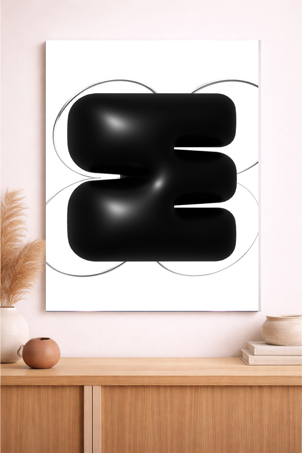 Abstract Art - Modern Art Black Stripes