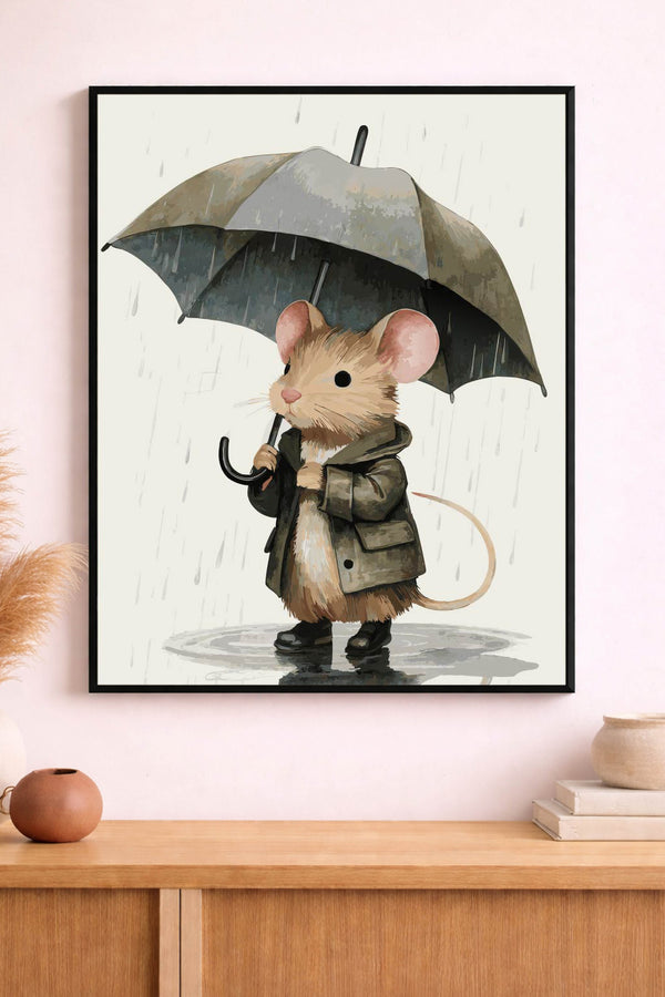 Mouse In Rain