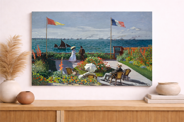 Monet- Garden at Sainte-Adresse
