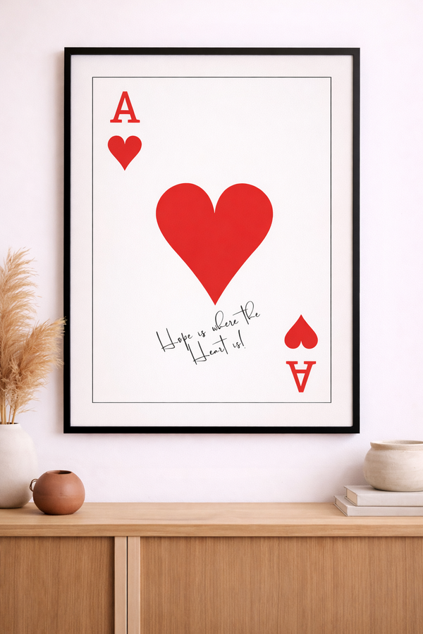 Abstract Art- Ace of Hearts