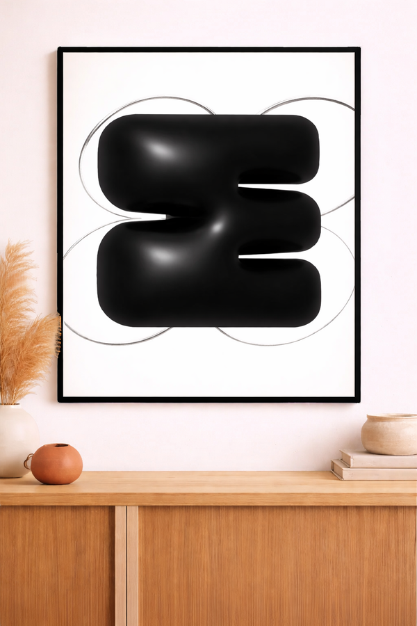 Abstract Art - Modern Art Black Stripes