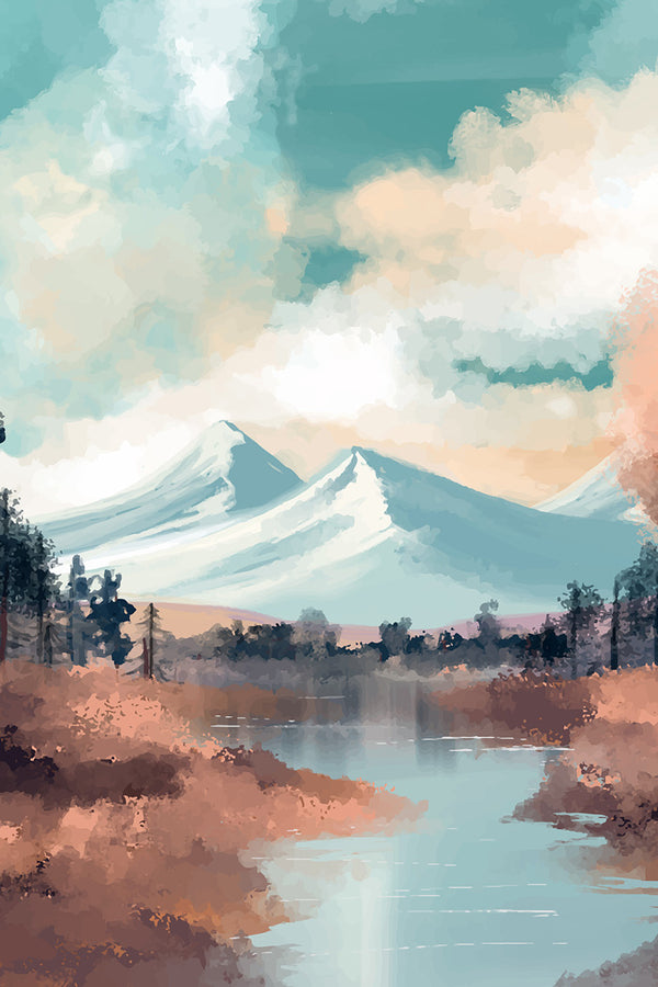 Snow Peaks Serenity Poster