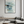 thinner black metal frame displayed in a room